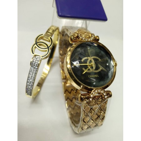 Ensemble montre et bracelet Coco Chanel